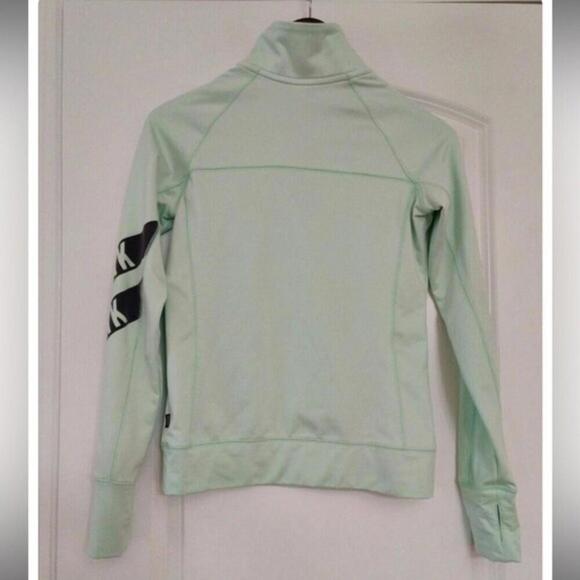 Pink Victorias Secret Love Pink 1/4 Zip Long Sleeve Pullover Athletic Top - Picture 2 of 3